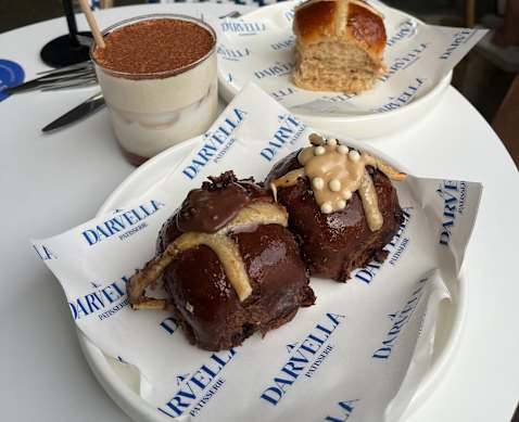 Darvella has added the popular filled hot cross buns to their Bulimba menu.