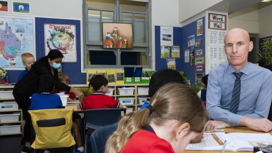 Ashfield Public School principal Damien Moran