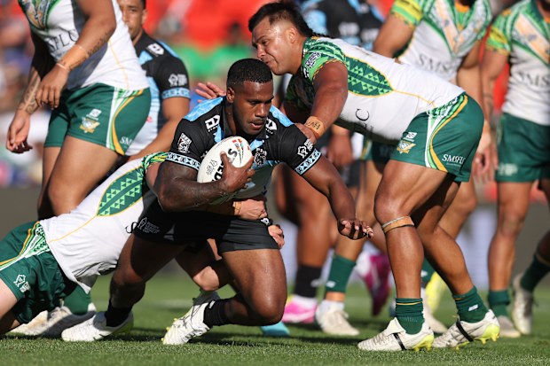 Caleb Navale was a standout for Fiji against Cook Islands.