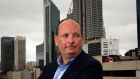 Arafura Rare Earths boss Darryl Cuzzubbo on the balcony of his Perth office.