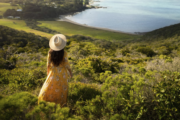 "All I could think of when we landed in Lord Howe Island was Tahiti, or an imagined vision of it – the prototypical Pacific island, with a peak at one end just undulating enough to entertain the eye."