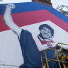 A work of Artie: Roosters legends grace Waverley wall ahead of decider