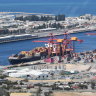 Patrick Terminal in one of two container handling operators at Fremantle Port. 
