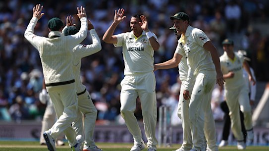 Scott Boland’s first spell was typically searching.