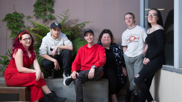 The group of young people who wrote to Premier Daniel Andrews. Left to right: Ash, David, Ryley, Maddy, Jesse and Shauna. 
