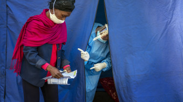 Taking advantage of testing: South Africa tests people for HIV and tuberculosis in Johannesburg at the same time as COVID-19, as it begins a phased easing of coronavirus restrictions.