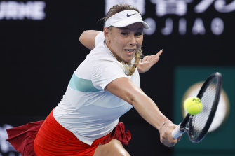 Amanda Anisimova had beaten Naomi Osaka in her previous match but could not repeat the feat against Barty. 
