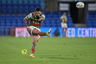 Adam Reynolds converts a try to break the Souths points record.