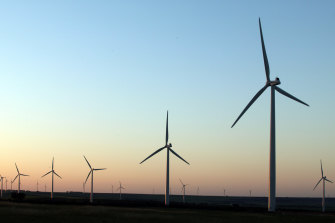 Yandin wind farm, WA’s largest, is operated and part-owned by Alinta Energy.