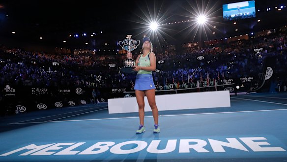 Sofia Kenin claims the 2020 Australian Open.
