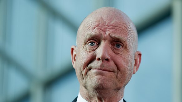 Senator David Leyonhjelm faced Burwood Local Court on Thursday, charged with failing to register his backyard swimming pool.