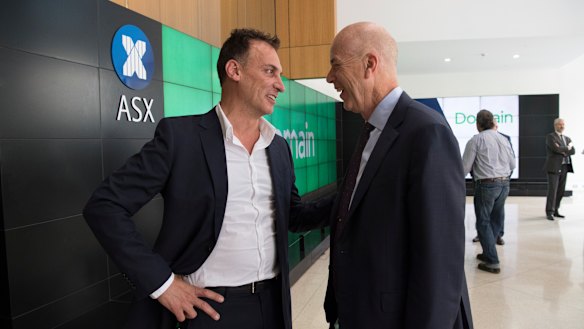 Catalano with former Fairfax CEO Greg Hywood.