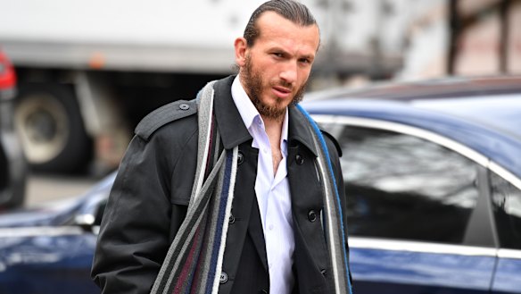 Ahmed Elomar outside Parramatta Court last August.