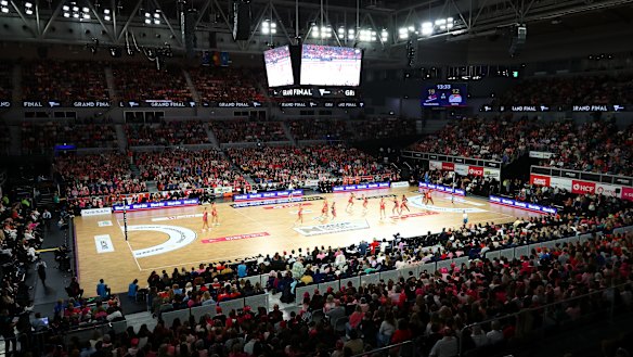 The Adelaide Thunderbirds defeated the NSW Swifts in the Super Netball grand final at John Cain Arena earlier this month.