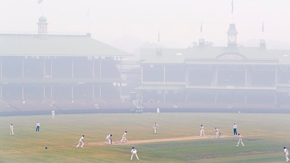 There were extraordinary conditions at the SCG during a Sheffield Shield game between NSW and Queensland in December.