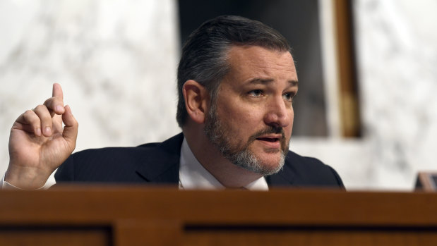 "How in the hell did nobody bring this to your attention?": Republican Senator Ted Cruz was scathing of the Boeing chief.