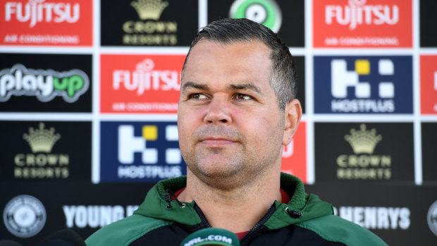 Waiting game: Anthony Seibold was ready to be announced as the Broncos boss before Wayne Bennett threw a spanner in the works.