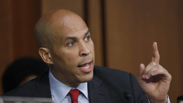 Harris may face a tough fight for support among African American voters if Senator Cory Booker, pictured, also enters the race.