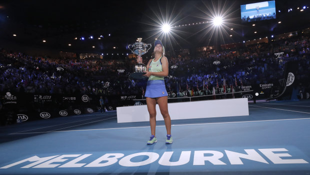 Sofia Kenin claims the 2020 Australian Open.