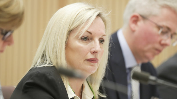 The federal opposition has demanded chairman Lucio Di Bartolomeo and general counsel Nick Macdonald front an upcoming Senate estimates hearing along with under-fire chief executive Christine Holgate (pictured).