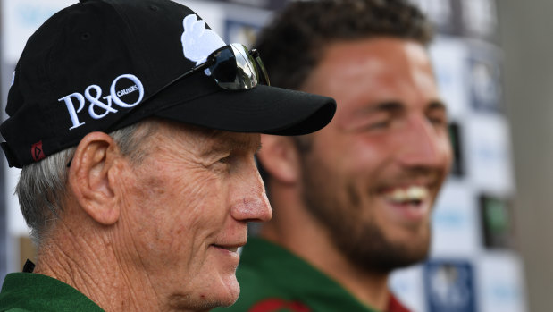 Running the Rabbitohs: Wayne Bennett has made a significant early call by changing the role played by Sam Burgess.