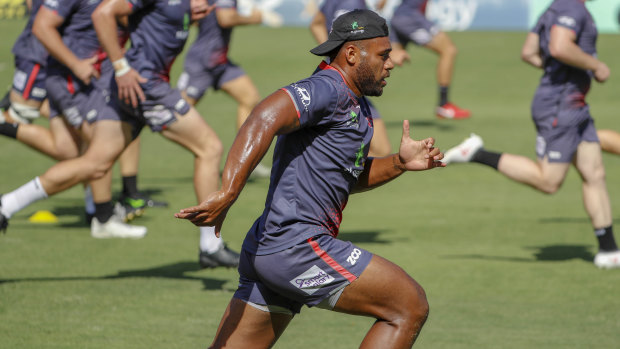 Title push: Samu Kerevi training with the Queensland Reds this week.