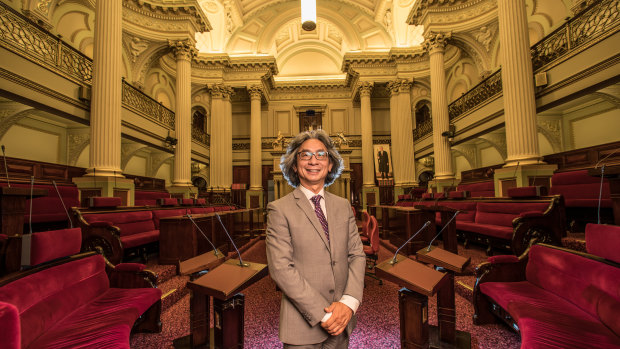 Tien Kieu in the Upper House of State Parliament. 