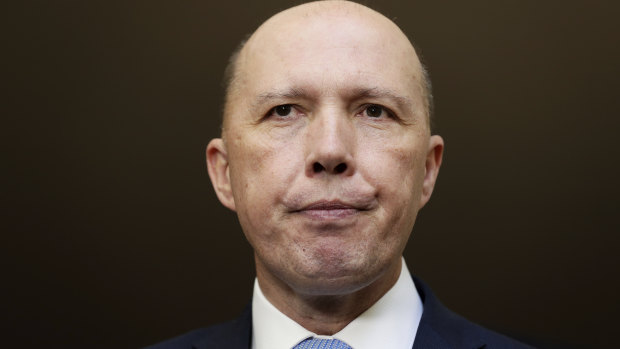 Minister for Home Affairs Peter Dutton 