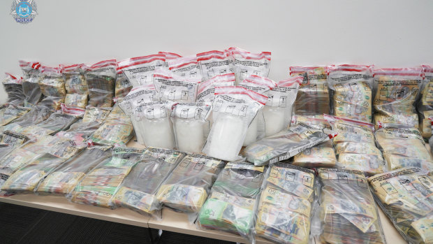 Detectives from the Serious and Organised Crime Division found the drugs and cash.