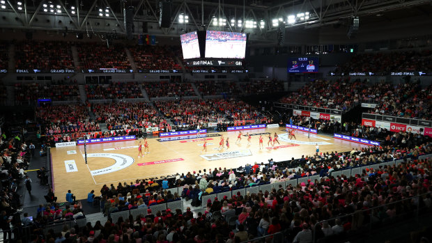 The Adelaide Thunderbirds defeated the NSW Swifts in the Super Netball grand final at John Cain Arena earlier this month.