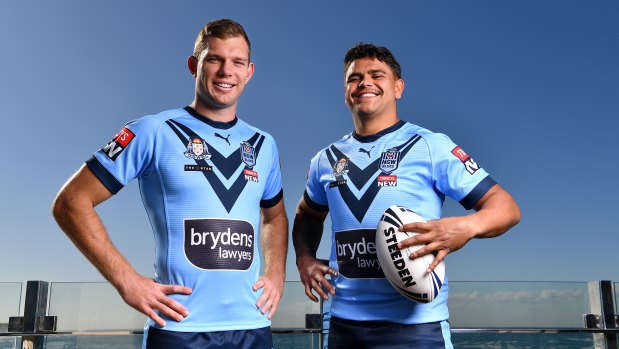 Turbo and Trell ... Tom Trbojevic and Latrell Mitchell have been picked in the centres for the Blues.