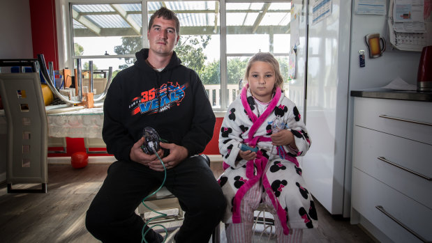 Jake and Layla Finlayson were affected by toxic smoke from peat fires in Victoria's south-west. 