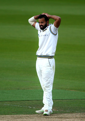 Azeem Rafiq during his time with Yorkshire in 2017.