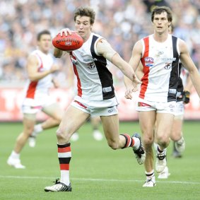 Lenny Hayes kicking the point to draw the game.