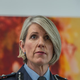 ACT's Chief policing officer Justine Saunders.