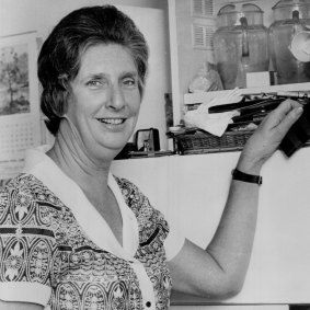 Margaret Whitlam in her Cabramatta kitchen in 1972.