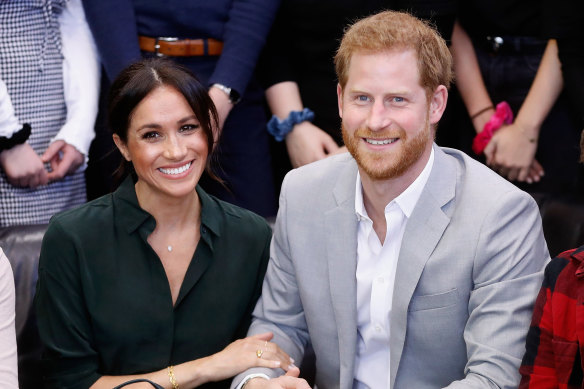 Orpah’s interview with Meghan and Harry, pictured, will air in the US on March 7.