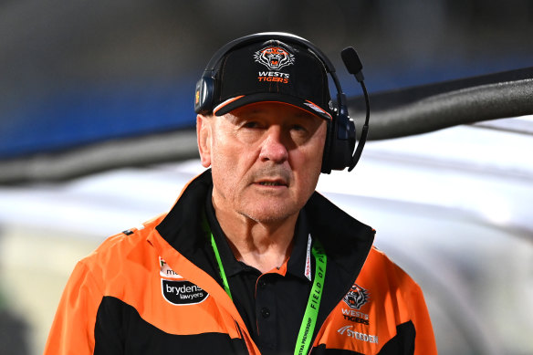 Tim Sheens’ joy at the Tigers’ first win of the season was tempered by the news the club’s board had employed a new recruitment boss without his knowledge.