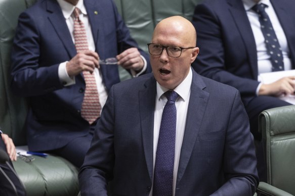Liberal leader Peter Dutton says the government is playing catch-up with its housing policies.