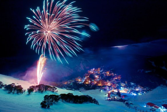 Fireworks at Falls Creek, Victoria