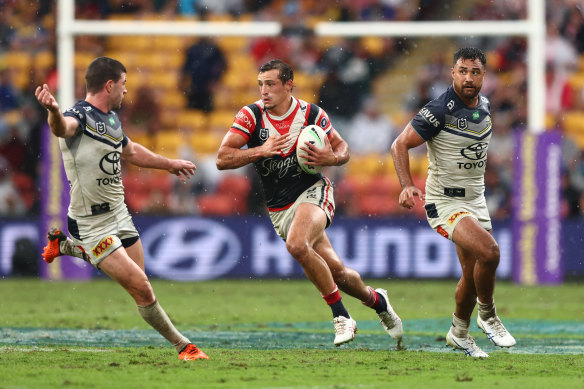 Billy Smith (centre) made his NRL return in round 10.