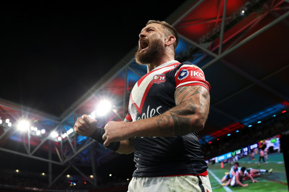 Roosters enforcer Jared Waerea-Hargreaves.