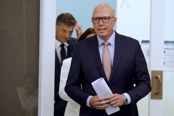 Opposition Leader Peter Dutton in Canberra on Tuesday.