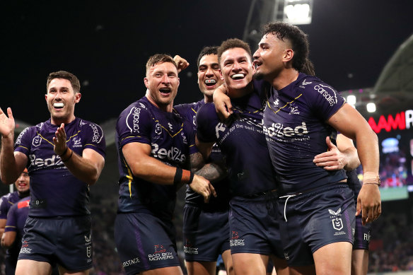 The Storm advanced after a stunning conclusion at AAMI Park.
