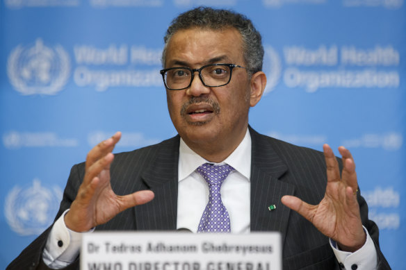 WHO director-general Tedros  Ghebreyesus.