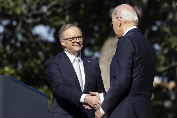 Prime Minister Anthony Albanese and US President Joe Biden.