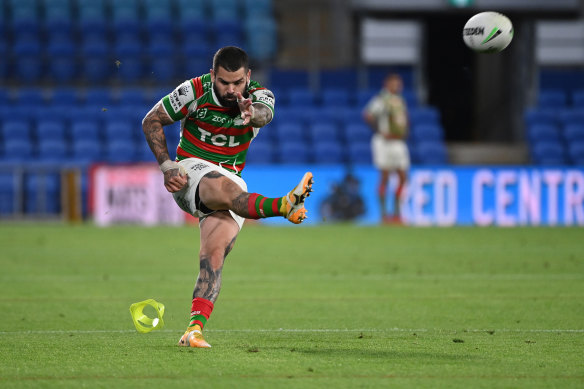 Adam Reynolds converts a try to break the Souths points record.