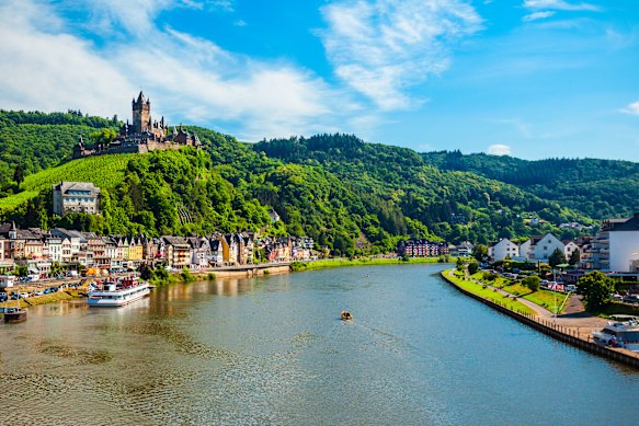 The Moselle river’s scenery is perhaps even more spectacular than the Rhine’s.