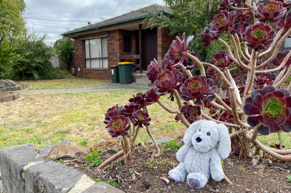 Neighbours have left teddy bears and toys at the Albanvale property where a three-year-old boy died on Monday.