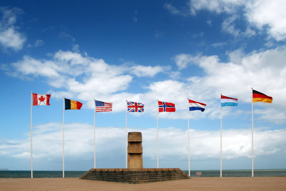 D-Day monument at Juno Beach, Normandy, France.